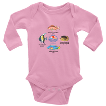 Load image into Gallery viewer, Hawaii Fish Long Sleeve Baby Onesie