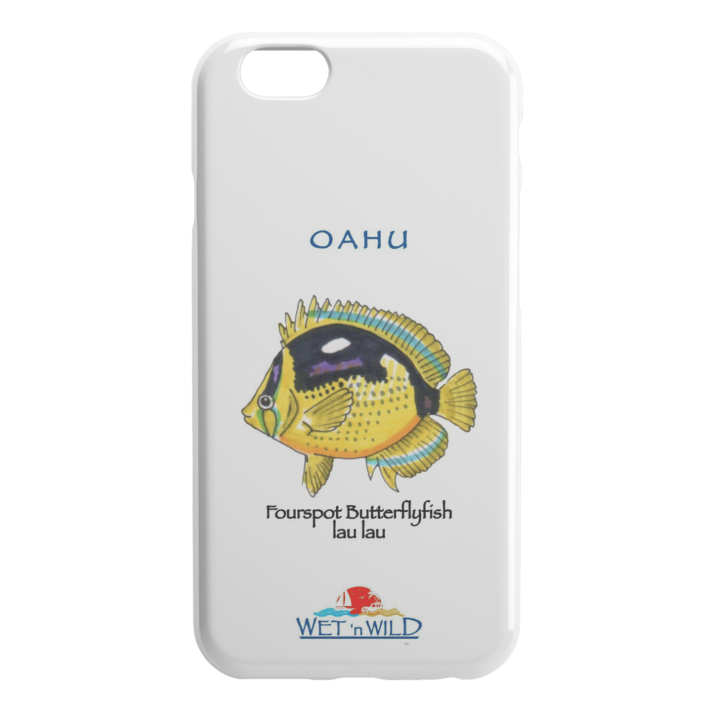 Oahu iPhone Case - Fourspot Butterflyfish