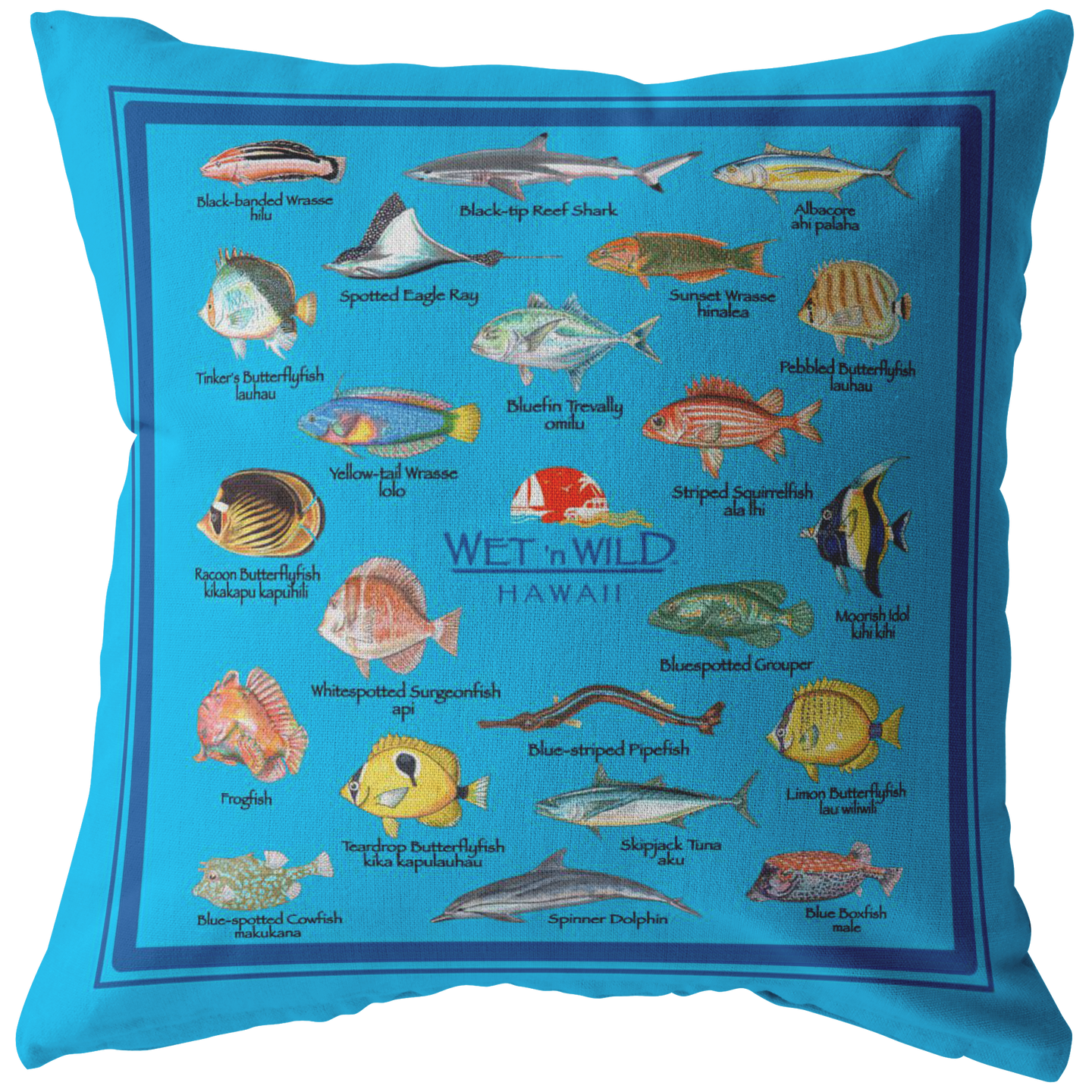 Hawaii Fish Pillow